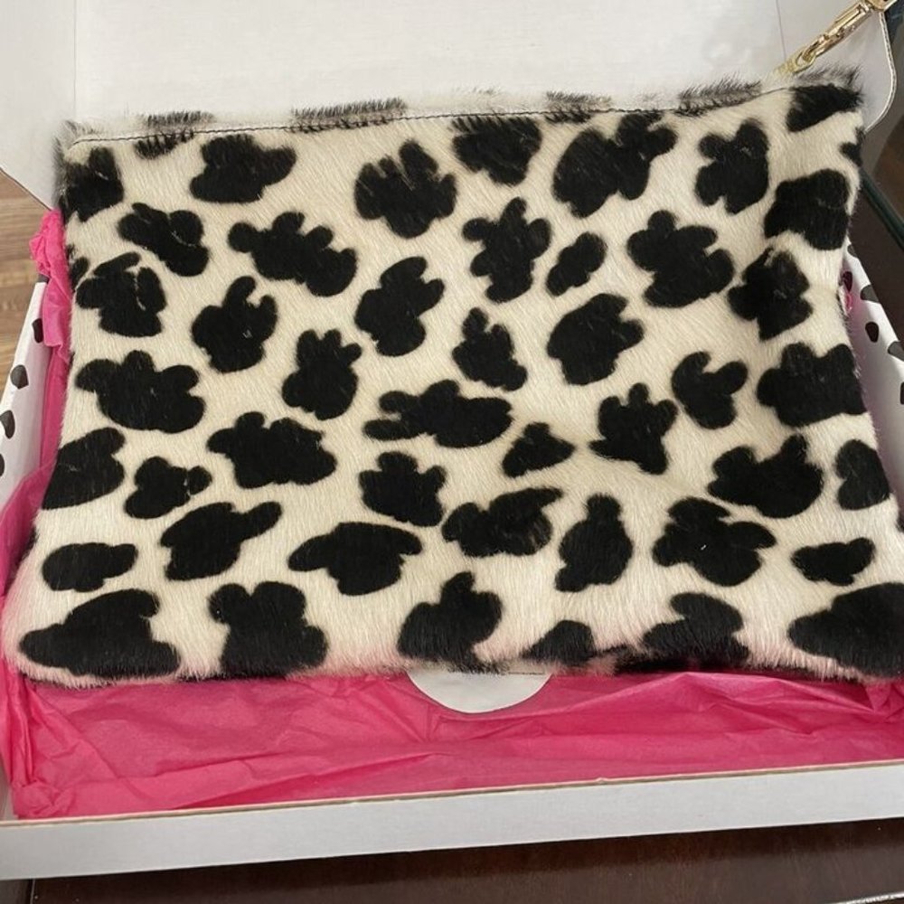 Kustom Klutch Leather Animal Print Clutch